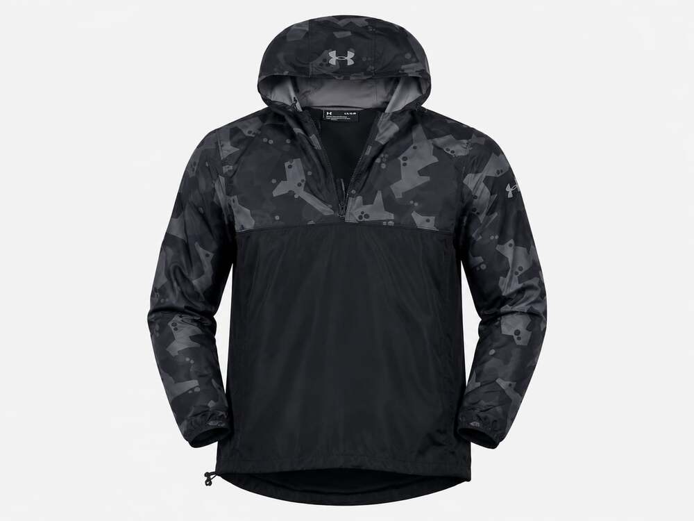 Under Armour Storm Loose Fit Half-Zip Camo Windbreaker Jacket